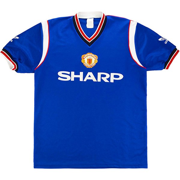 Tailandia Camiseta Manchester United 3rd Retro 1984 1986 Azul